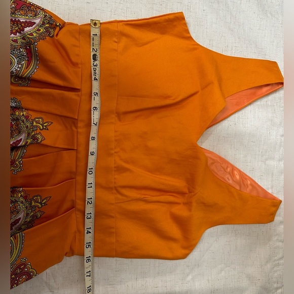 Spense Orange Midi Dress with Cotton Blend🌴☀️ - Picture 5 of 12